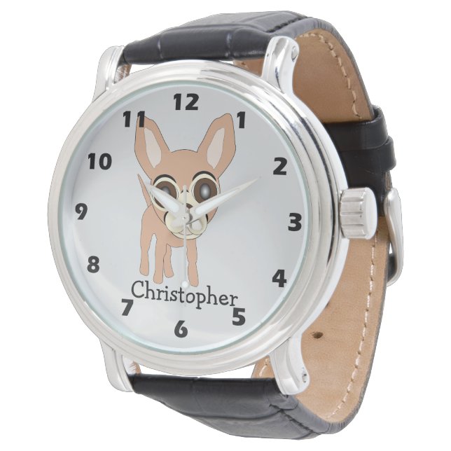 Chihuahua Dog Design Watch (Angled)