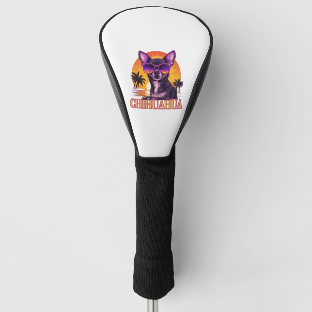 Chihuahua Dog Dog Breed for a Chihuahua Lover Golf Head Cover (Front)