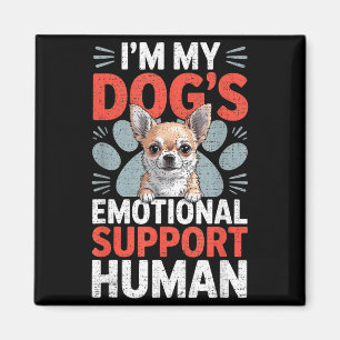 Chihuahua Dog Emotional Suprt Human  Magnet