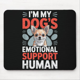 Chihuahua Dog Emotional Suprt Human  Mouse Mat