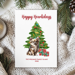 Chihuahua Dog Family Christmas Holiday Card