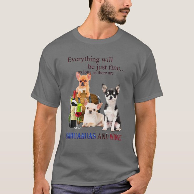 Chihuahua Dog Funny Retro Style Gifts Great Idea T-Shirt (Front)