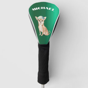 Chihuahua Dog Green Personal  Golf Head Cover
