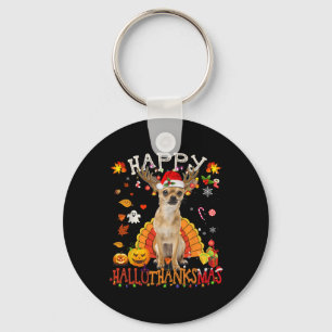 Chihuahua Dog Halloween Christmas Dog Happy Hallot Key Ring
