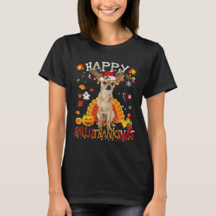 Chihuahua Dog Halloween Christmas Dog Happy Hallot T-Shirt