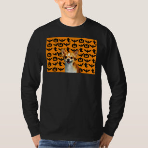 Chihuahua Dog Halloween Face T-Shirt