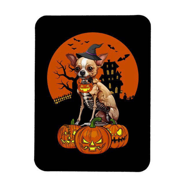 Chihuahua Dog Halloween Magnet (Vertical)