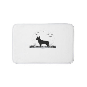 Chihuahua Dog – Halloween Moon Silhouette Classic  Bath Mat