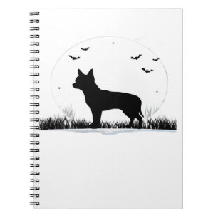 Chihuahua Dog � Halloween Moon Silhouette Classic  Notebook