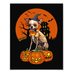 Chihuahua Dog Halloween Photo Print