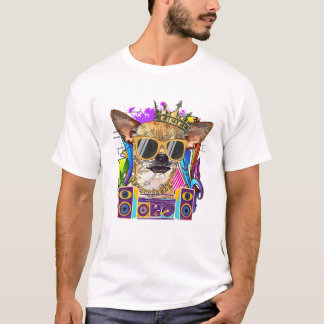 Chihuahua Dog Hip Hop 90s Rap Music T Shirt
