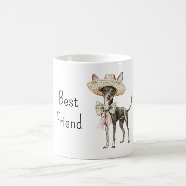 Chihuahua Dog in Hat Best Friend   Coffee Mug (Center)