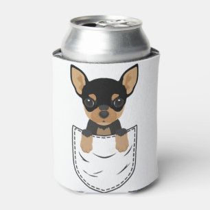 Chihuahua Dog in Pocket  Can Cooler