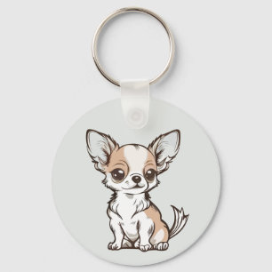 Chihuahua Dog Key Ring