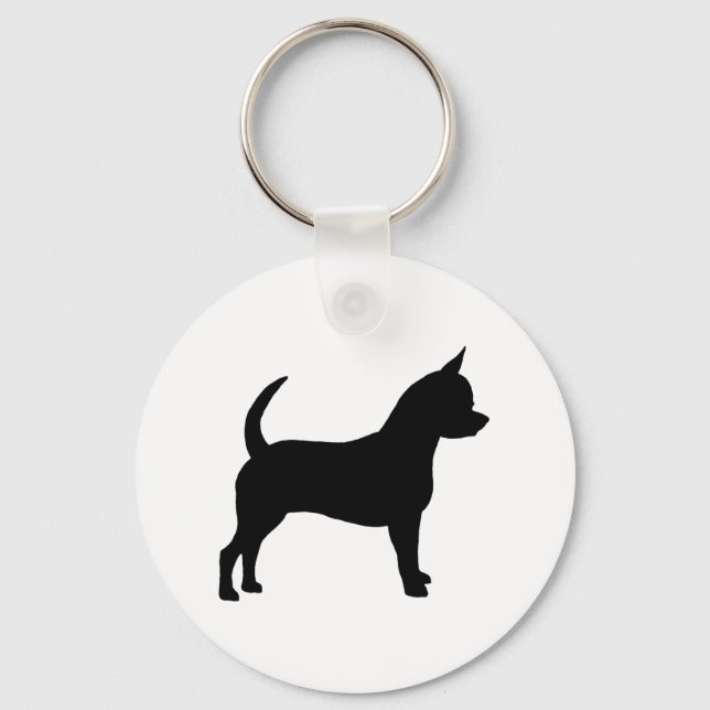 Chihuahua Dog Key Ring (Front)