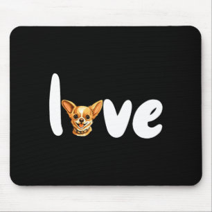 Chihuahua Dog Love For Valentines Day Mouse Mat