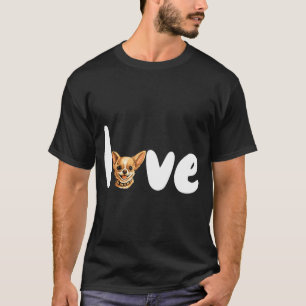 Chihuahua Dog Love For Valentine's Day  T-Shirt
