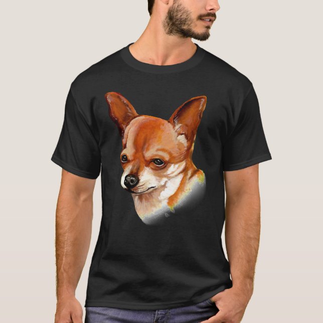 Chihuahua Dog Loves Being With His People T-Shirt (Front)