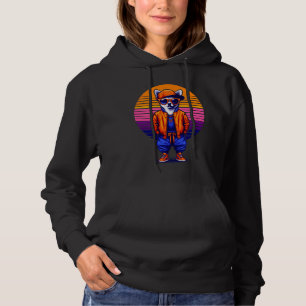 Chihuahua Dog Modern Urban Style Sunset Retro Grap Hoodie