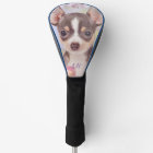 Chihuahua dog monogrammed golf head cover