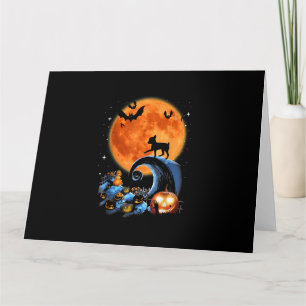 chihuahua dog moon pumpkin halloween costume gift card