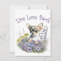 Chihuahua Dog Mum Floral
