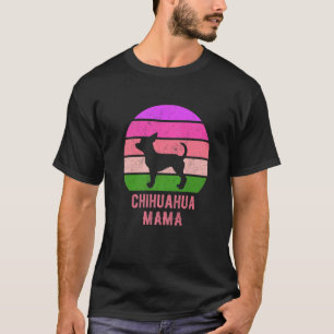 Chihuahua Dog Mum Vintage Cute Retro T-Shirt