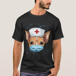 Chihuahua Dog Nurse RN Nursing School Graduation  T-Shirt