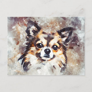 Chihuahua Dog Painting Postcard