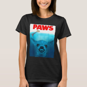 Chihuahua dog paws cute movie poster pet funny Chi T-Shirt