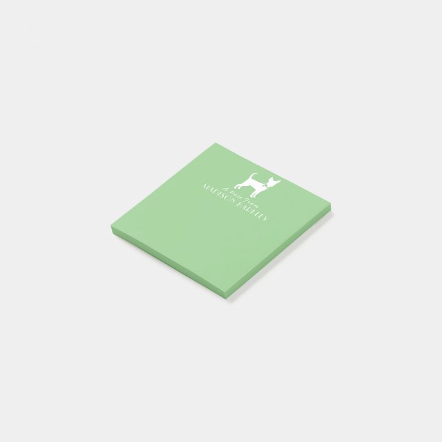 Chihuahua Dog Puppy Post-it Notes (Angled)