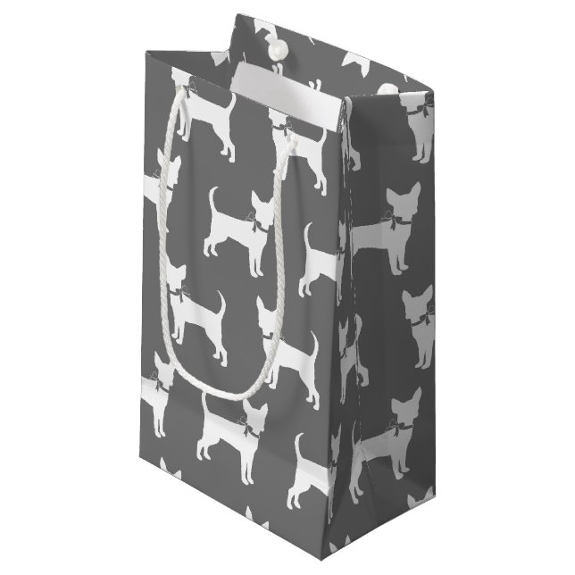 Chihuahua Dog Puppy Small Gift Bag (Front Angled)
