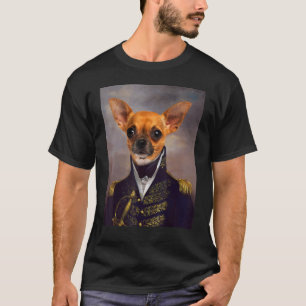 Chihuahua Dog Renaissance Pet Portrait Mediaeval P T-Shirt