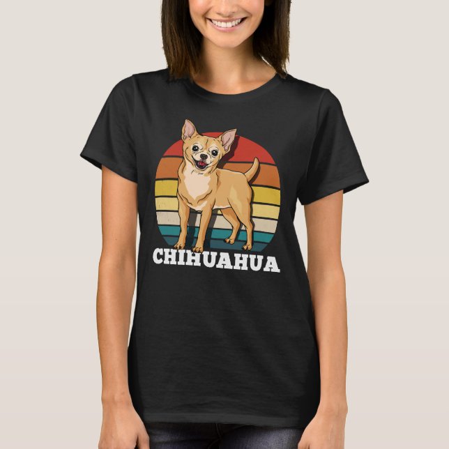 Chihuahua Dog  Retro T-Shirt (Front)