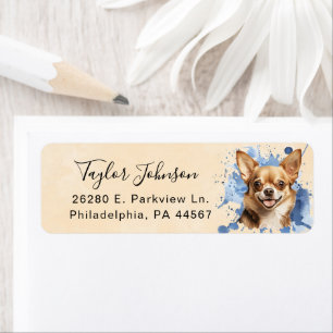 Chihuahua Dog Return Address Label