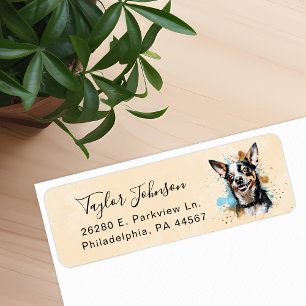 Chihuahua Dog Return Address Label