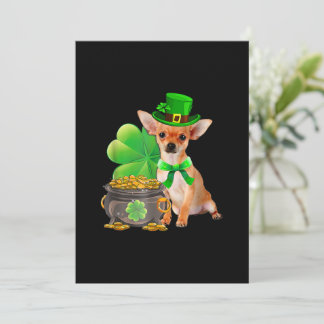 Chihuahua Dog Shamrock St Patricks Day Dog Irish