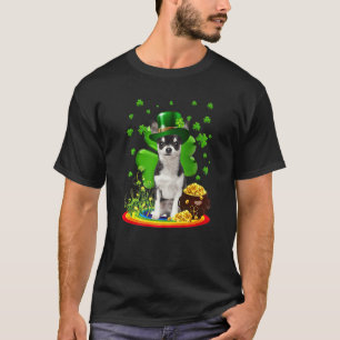 Chihuahua Dog Shamrock St Patricks Day Dog Irish G T-Shirt