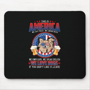 Chihuahua Dog This America 4Th Of July Mouse Mat