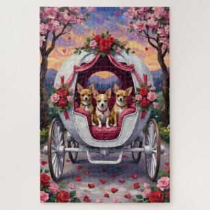 Chihuahua Dog Valentine's Day Jigsaw Puzzle