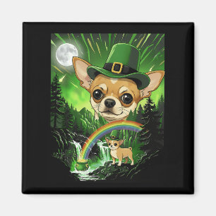 Chihuahua dog vintage howling to the moon st magnet