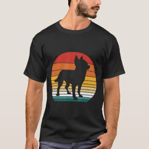 Chihuahua Dog Vintage Retro Dog Owners Dad Mum T-Shirt