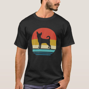 Chihuahua Dog Vintage Retro Silhouette Animal Love T-Shirt
