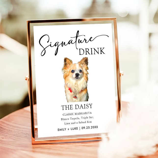 Chihuahua Dog Wedding Signature Drink Sign (Creator Uploaded)