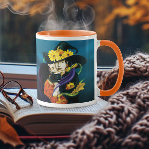 Chihuahua Dog Witch Halloween Mug