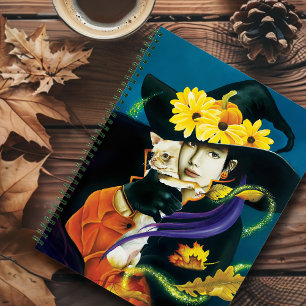 Chihuahua Dog Witch Halloween Notebook