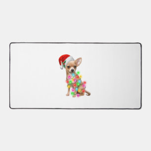 Chihuahua Dogs Tree Christmas Sweater Xmas Gifts P Desk Mat