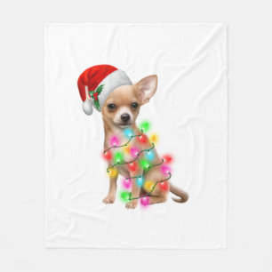 Chihuahua Dogs Tree Christmas Sweater Xmas Gifts P Fleece Blanket