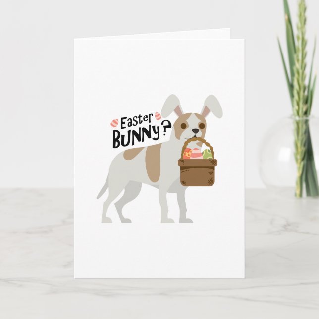 Chihuahua Easter Funny for Boys Girls Love Dog Holiday Card (Front)