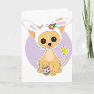 Chihuahua Easter Holiday Card
